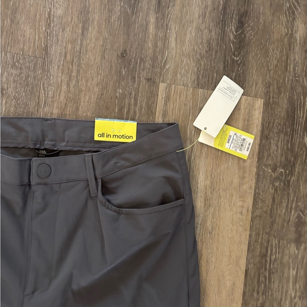 Men's All in Motion Stretch Straight Golf Pants - Dark Gray Sz 34X32 NWT - Picture 5 of 10